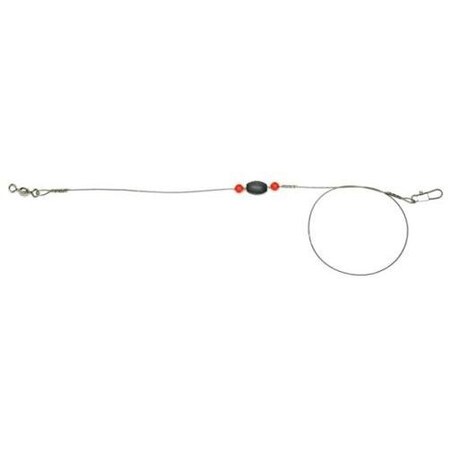 Sea Striker Egg Lead Flounder Rig, 112Oz Egg Lead, 25 40Lb Test Mono, 4 Nickel Blade, 3 Nickel Snap EFR112